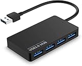 DJDEFK USB Hub USB C HUB. Typ C 3.1 3.0 HUB USB 4 Port mit Netzteil für PC. Computerzubehör USB