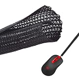 Premium Grid (3 mm x 8 m) Kabelschlauch schwarz | Kabelschutz Kabelmanagement | Kabel ausblenden Kabelschutz für Hausverkabelung, Fahrzeug Kabelschutzschlauch - Kabelorganisation von Büro und Z