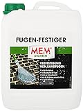 MEM Fugen-Festiger für Sandfugen und zur Sanierung von Fugenrissen, Einfache Anwendung, Gegen Unkrautbewuchs, Wasserdurchlässig, Frostbeständig, Lösemittelfrei, 5