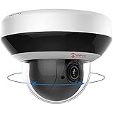 Anpviz 4MP POE IP PTZ Dome Kamera Outdoor 4X optischer Zoom, IP Überwachungskamera IR Nachtsicht wetterfest, mit SD Kartensteckplatz Audio Alarm, Bewegungserkennung kompatibel(PTZIP204WX4IR)