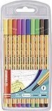 Fineliner - STABILO point 88 - 10er Pack - 10 Standardfarb