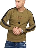 JACK & JONES Herren Sweatshirt Harrison O-Neck Pullover (M, Martini Olive)