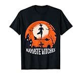 Halloween-Namaste-Hexen-T-Shirt mit pumkincolor T-S