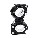 SAIBANGZI 360° Verstellbare Universal Fahrrad Halterung Led Taschenlampenclip Fahrradklammer Halterung Für Taschenlampe, Action Kamera, GPS Und Anderen Elektronischen Sport Geräten (Schwarz)