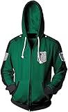 aot shingeki no kyojin Attack on Titan Kapuzenpullover Sweatshirts cosplay jacke Pulli hoodie Manga Junge für Herren Damen Kängurutasche Taschen merch shirt merchandise Bekleidung pullover XL