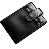 Herren Retro dünne Brieftasche hochwertiges Leder Business Kurze Single Fold Pickup Bag Ausweis Bankkarte Kreditkarte Wechselgeldbö