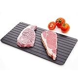 GANG 1 x Schnellauftau-Tablett, Auftauen von gefrorenen Lebensmitteln, Fleisch, Fisch, Meer, Obst, schnelles Auftauen, Platte zum Auftauen, Zuhause, Küchenhelfer, L (Größe : L)