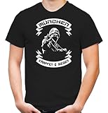 München kämpfen & Siegen T-Shirt | Fussball | Basketball | Bayern | Trikot | Ultras | Männer | Herren | Fanshirt | M2 (L)