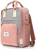 YAMTION Rucksack Damen,Schulrucksack Mädchen Teenager Rucksack Frauen Rucksack Schule,Tagesrucksack mit Laptopfach für 15.6 Zoll Laptop,Daypack für Universität Reisen Freizeit Arb