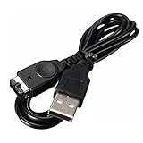 USB-Ladekabel für NDS GBA Game Boy Advance SP, 1,2 m, Schw
