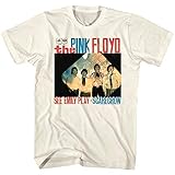 Pink Floyd T-Shirt mit Aufdruck der englischen Rockband See Emily Play Vogelscheuche, beige, 4X-Groß