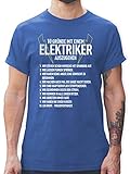 Handwerker Geschenke - 10 Gründe mit einem Elektriker auszugehen - XXL - Royalblau - Shirt Hosen Toten - L190 - Tshirt Herren und Männer T-S