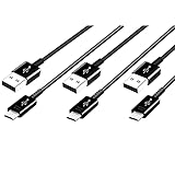 3X XXL 1.5 Meter Micro USB Schnell Ladekabel passend zu Original Samsung Galaxy S7 S7 Edge S6 S5 S4 A01 A02 A10 A10s A10e A6 A6+ 2018 J4+ J6+A3 A5 A7 Xcover4 3 Galaxy Tab A 10.1 A 7.0 2016