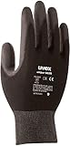 10 Paar uvex unipur 6639 Schutzhandschuhe - EN 388 - Schwarz/Grau XL (10)