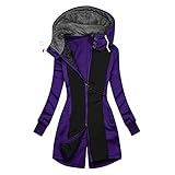 HHOP Westen Damen mit Kapuze Mantel Steppjacke, Petrol, Damen Mantel hemdjacke Damen lang Schwarze Handschuhe Winter Parka Yoga Klamotten Damen daunen Weste Long F