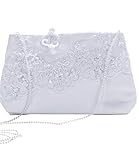 Princess Taufkleid Brauttasche aus Satin Abendtasche Clutch Elegant - M T13