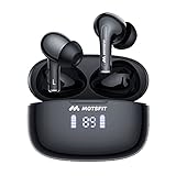 Bluetooth Kopfhörer Sport - Motsfit Kabellos In Ear Ohrhörer Touch Control Wireless Bluetooth Headset mit Mikrofon 35 Std Spielzeit Kabellose Kopfhörer mit LED Anzeige Für iPhone/Smartphone (Schwarz)