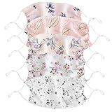 KESYOO 5Pcs Gesicht Schleier Blumen Gesicht Abdeckung Schal Anti-UV-Gesicht Banndanas Kühlung Chiffon Sonnenschutz Mund Abdeckung Zufällige Farb