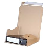Smartbox Pro Versandkarton für Ordner (verschließbar mittels Klebestreifen, Innenmaß 320 x 35-80 x 290 mm)