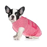 PUMYPOREITY Cotton Hundekleidung Hunde-T-Shirts Kleidung, Baumwollhemden Weich und Atmungsaktiv, Katze Sommer Haustier ärmelloses T-Shirt Sweatshirt für Hunde kleine mittelgroße(Rosa, XS)