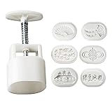 Moon Cake Maker mit Modusmuster Mid-Autumn Festival Hand-Pressure DIY Moon Cake Mold Traditionelle chinesische Glücksgebäckwerkzeuge und -g