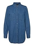 VERO MODA Female Hemd Denim MMedium Blue D