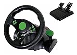 Kabalo Gaming Vibration Racing Steering Wheel (23cm) and Pedals for XBOX 360 PS3 PC USB [Gaming Vibration Racing-Lenkrad (23cm) und Pedale für die XBOX 360 PS3 PC USB]