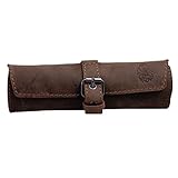 BARON of MALTZAHN Pencil Cases Cosmetic Bag HOMER Leather Brown by Baron of M