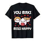 Sushi Tshirt für Herren Miso Maki Japan Wasabi Nigiri Fisch T-S