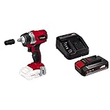 Einhell Akku Schlagschrauber TE-CW 18 Li BL Power X-Change (Lithium Ionen, 18 V, 215 Nm, LED Licht, Bit-Adapter zum Schrauben, inkl. 2.5 Ah Akku und Ladegerät)