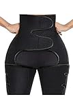 PowerLife® Frauen Schlankheitsgürtel Schweiß Körper Bein Shaper High Waist Trainer Gewichtsverlust Fett Oberschenkel Trimmer Body Shap