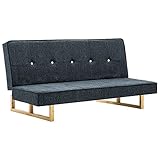 YOPOTIKA Schlafcouch Ecksofa mit Schlaffunktion Sofabett Gästesofa Bettsofa Klappsofa Bettfunktion Ledercouch Sofa Couch Schlafsofa Stoff Dunkelg