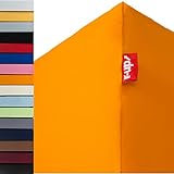 r-up Beste Spannbettlaken Doppelpack 90x200-100x220 bis 35cm Höhe viele Farben 95% Baumwolle / 5% Elastan 230g/m² Oeko-Tex stressfrei auch für hohe Matratzen (orange)