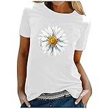 Damen Tuniken Damen langarmhemden Crew Neck Striped Printed Sweatshirt leicht weich Basic Long Tops t-Shirts Pullover Blouses Tunics Shirt blusenkleid Damen t Shirt Tshir(#220119+25-Tshirts-A35, S)
