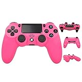 Wireless Controller, USB Controller für PC P-S-4 Slim/P-S-4 Pro, Bluetooth Remote Joypad Gamepad, mit Dual-Vibration Rechargable Remote sechsachsigem Gamepad Gaming C