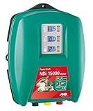 AKO Weidezaungerät Power Profi NDI 15000 digital - 230 Volt - für Extreme Zäune, schwer zu hütende Tiere (Bullen, Wildabwehr) - Entladeenergie 14,5 Joule!