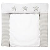 Schardt Wickelauflage mit Stickerei 80x75 cm Stern beig