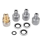 Airbrush-Adapter-Set, 1/8 Zoll BSP-Schnellkupplung, Luftaufladung, Schnellentriegelungsadapter, Airbrush-Schnelltrennkupplung, Armaturen, Ladeadapter-Kit für Luftgewehre PC