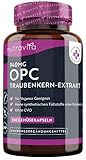 OPC Traubenkernextrakt Hochdosiert 940mg - 240 vegane Kapseln - Höchster OPC Gehalt nach HPLC - Laborgetestet in Deutschland - Aus qualitativen europäischen Trauben - N