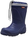 demar. Eva federleichte Kinder Gummistiefel mit Stulpe gefüttert Mammut-S (28/29, dunkelblau)