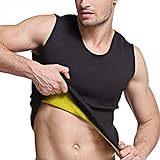Martiount Sauna Shirt Herren Schweiß Weste für Männer Unterstützt Gewichtsverlust Sauna Hemd Body Shaper Workout für den Muskelaufbau das Cardio Ausdauertraining Geeig