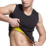 Martiount Sauna Shirt Herren Schweiß Weste für Männer Unterstützt Gewichtsverlust Sauna Hemd Body Shaper Workout für den Muskelaufbau das Cardio Ausdauertraining Geeig