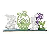 Y3 Ostern Tischdekoration - Kaninchen Desktop Dekoration, Osterfiguren Tischdekoration, Osterhasen Tischdekoration für Ostern Party Favors Supp
