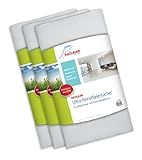 ALCLEAR 955040 Premium Ultra-Microfasertücher für Dampfreiniger von Kärcher, Vapor-Star 50x40 cm, weiß, Bodentuch Tuchset , 3er Set für Haushalt, Fliesen, Laminat,