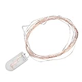 Marvellous Lichterkette,3m 30LEDs Kupferdraht Batteriebetriebene Lichterkette Weihnachten Hochzeit Lampe DIY Dekoration Geringer Stromverbrauch(Bunt)