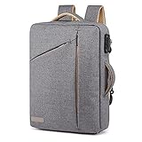 WYFDC Laptop Rucksack Multi-Layer Space Travel Männliche Tasche Anti-Dieb Reisetasche Büro Men Notebook Tasche (Color : Gary 1, Size : 13-17 Inch)