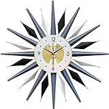 DZHT Uhren und Uhren Nordic Style Wanduhren Wohnzimmer Uhr Mute Dekoration Haushalt Wand Uhren (Color : A, Size : 20 inches or more)