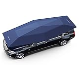 TYz Autozelt, Beweglicher Carport Auto-Sonnenschirme, Halbautomatische Mobile Dächer, Sommer-Sonnenschutz-Autoplanen, Faltbare Dachmarkisen, Minivans, LKWs, Autoplanen (4,6 Meter) (Color : Navy)