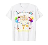 Geschenk zum 7. Geburtstag mit Aufschrift 'I Can't Keep Calm It's My 7th Birthday' T-S