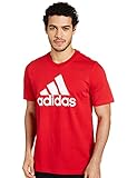 adidas GK9124 M BL SJ T T-Shirt Men's Scarlet/White 4XL